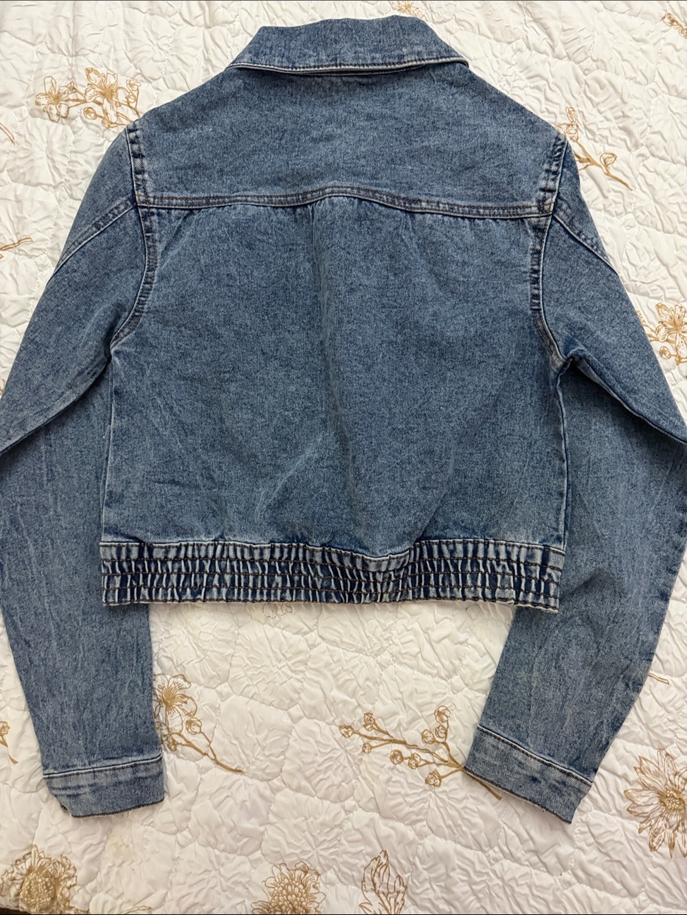VIP Blue Denim Bomber Jacket - Picture 5 of 5